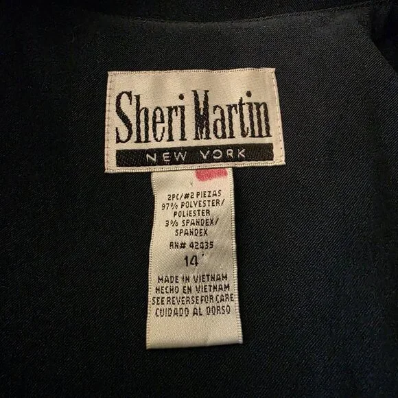 Sheri Martin New York Faux Suede Jacket Dark Green Size 14 Topstitch Blazer - Picture 5 of 16